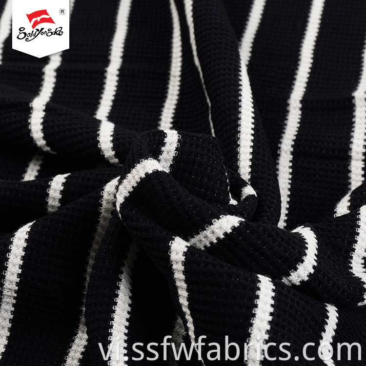 Black White Fashion Stripe Fabric
